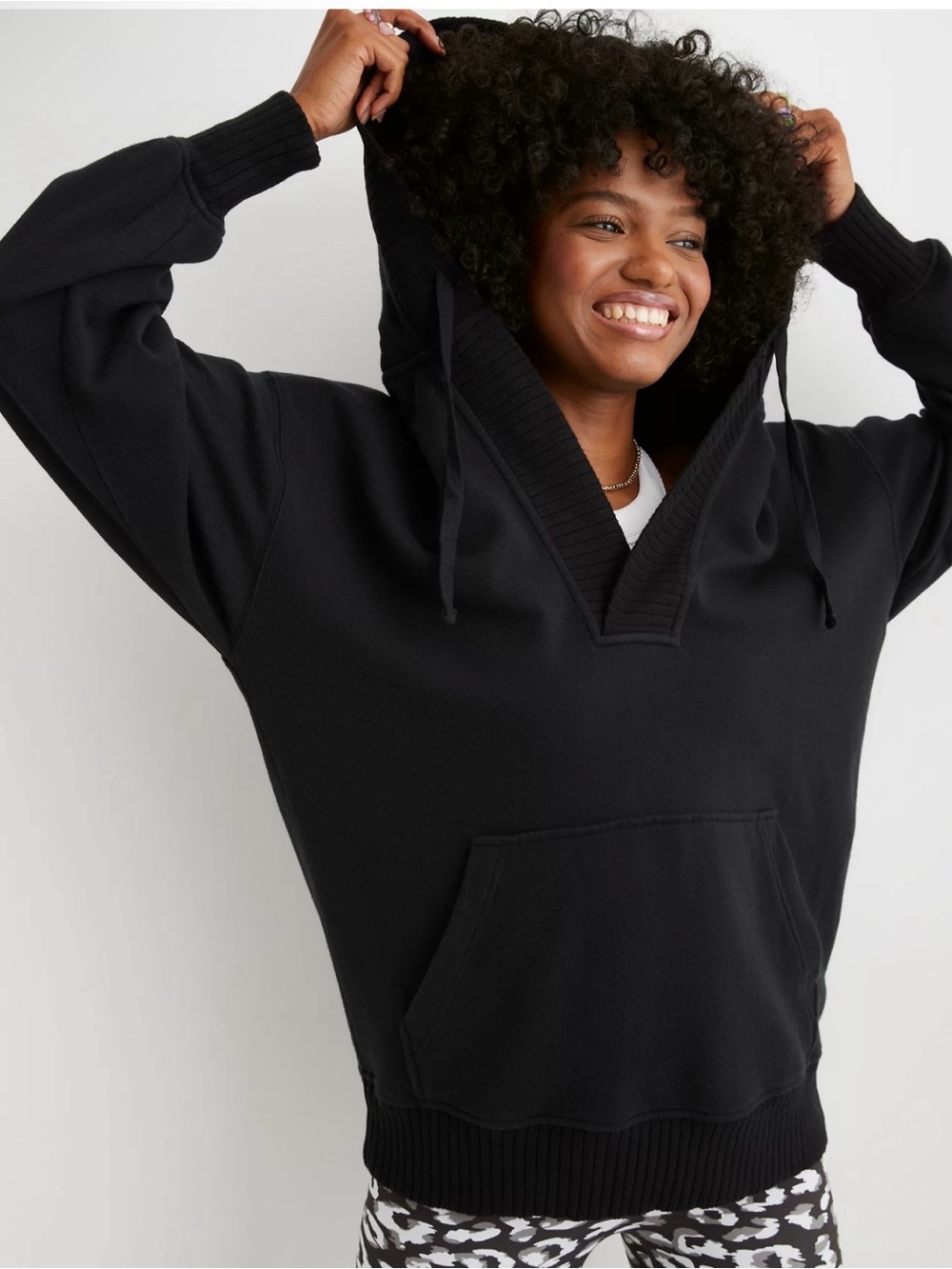 Aerie Down-To-Earth Henley Hoodie XS - Picture 1 of 13